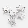 Non-Tarnish 201 Stainless Steel Kitten Pendants LS-STAS-S105-T465S-1