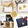 34 Sheets Self Adhesive Gold Foil Embossed Stickers DIY-WH0509-084-4