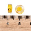 Luminous Handmade Foil Glass Beads LAMP-P020-01A-03-4