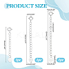 3Pcs 3 Styles Sterling Silver Curb Chain Extender FIND-ME0002-35-2