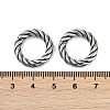 Twisted Ring 316 Surgical Stainless Steel Hoop Nose Rings EJEW-G416-19E-AS-5