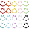20Pcs 10 Colors Zinc Alloy Baking Paint Bell Shape Keychain Clasps FIND-SC0017-44-1