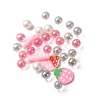 Handmade Polymer Clay Cabochons and Plastic Beads for DIY Jewelry Making Findings CLAY-B007-04G-2