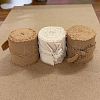 3 Rolls 3 Colors Cotton Frayed Ribbons OCOR-WH0045-08C-1-1