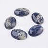 Natural Sodalite Flat Back Cabochons G-G741-22x30mm-06-1