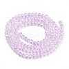 Electroplate Glass Beads Strands X-EGLA-A034-T6mm-A22-2