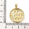 Rack Plating Brass Micro Pave Cubic Zirconia Pendants KK-L226-021G-3
