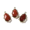 Natural Red Jasper Pendants G-B009-02G-L-1