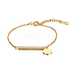 Stylish 304 Stainless Steel Round Tag Chain Bracelet for Women Daily Wear UL1413-1-1