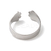 Non-Tarnish 304 Stainless Steel Open Cuff Rings for Women LS-RJEW-G291-04P-3