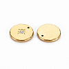 Ion Plating(IP) 304 Stainless Steel Charms X-STAS-N097-091LG-NR-2