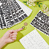 12 Sheets 2 Colors Letter A~Z PVC Waterproof Self-Adhesive Stickers STIC-GA0001-21-3