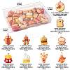 20Pcs 10 Styles Opaque Resin Imitation Food Pendants CRES-FS0001-24-4
