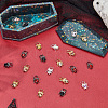 36Pcs 9 Colors Alloy Rhinestone Cabochons FIND-SP0004-45-3
