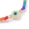 Baking Paint Glass Seed Beads Stretch Bracelets BJEW-JB04829-3
