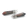 Bullet Natural Mahogany Obsidian Pointed Pendants G-E332-C37-3