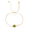 Elegant Golden Edge Glass Link Bracelets for Girlfriend and Family KK2420-3-1