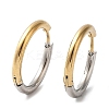 Ion Plating(IP) Two Tone 304 Stainless Steel Huggie Hoop Earrings EJEW-A106-02G-1