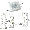 Valentine's Day Heart Alloy Pendant Keychain KEYC-FS0001-03-4