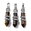 Natural Tiger Eye Pendants G-A241-01P-08-1