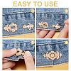 AHADEMAKER 16 Sets 2 Style Alloy Adjustment Waist Tightener Buckle Buttons FIND-GA0002-26-4