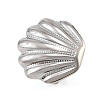 304 Stainless Steel Cuff Open Rings for Women SA-CBAF040-09P-2