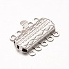 Tarnish Resistant 304 Stainless Steel Multi-Strand Box Clasps STAS-G140-14P-1