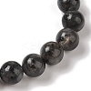 8mm Round Natural Larvikite Braided Bead Bracelets BJEW-C067-01B-07-3