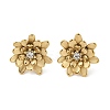 304 Stainless Steel Crystal Rhinestone Stud Earrings EJEW-G423-15G-3