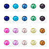 100Pcs 10 Colors Transparent Glass European Beads GLAA-CD0001-12-2