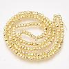 Electroplate Non-magnetic Synthetic Hematite Bead Strands X-G-Q465-21G-2