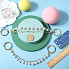 2Pcs 2 Style Imitation Pearl & Alloy Shoe Chains FIND-SC0004-66-3