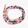 Natural Tourmaline Beads Strands G-O166-27-4mm-2
