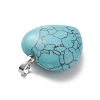 Synthetic Turquoise Pendants G-B042-02P-07-4