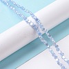 Transparent Electroplate Glass Beads Strands GLAA-E036-06C-2