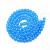 Baking Painted Glass Beads Strands DGLA-Q023-6mm-DB46-2