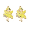 Rack Plating Alloy Enamel Pendants FIND-A040-08B-01G-1