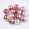 Rainbow ABS Plastic Imitation Pearl Beads OACR-Q174-5mm-10-1