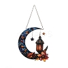 Stained Acrylic & Iron Suncatchers HJEW-F022-01F-3