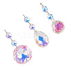 3Pcs 3 Styles Crystal Glass Hanging Sun Catcher HJEW-TADJ0001-03-1