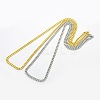 Men's 304 Stainless Steel Curb Chain Necklaces STAS-O037-57-1