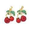 Brass Enamel Pendants KK-B139-11G-1