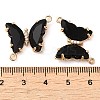 Brass Pave Faceted Glass Connector Charms FIND-Z020-04C-3