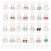 DIY Blank Dome Stainless Steel Dangle Earrings Making Kits DIY-AN0001-09P-1