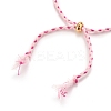 Adjustable Braided Cotton Cords Slider Bracelets Making BJEW-JB05743-02-2