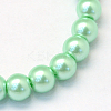 Baking Painted Pearlized Glass Pearl Round Bead Strands X-HY-Q003-4mm-63-2