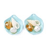 Spray Painted Iron Pendants ENAM-B028-09KCG-1