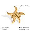 Ocean Themes Stainless Steel Adjustable Finger Rings for Women LS-VG5206-1-2