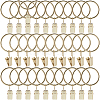 40Pcs Round Ring Iron Hook Hangers Curtain FIND-SP0003-46B-LG-1