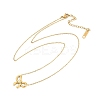 Ion Plating(IP) 304 Stainless Steel Bowknot Pendant Cable Chain Necklaces for Women NJEW-P320-12B-G-4